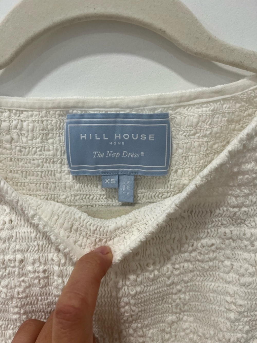 Hill House white Eyelet smocked Nap Dress - Picture 2 of 13